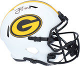 Jordan Love Green Bay Packers Signed Lunar Eclipse Alternate Replica Helmet