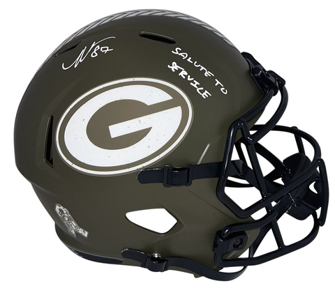 ROMEO DOUBS SIGNED GREEN BAY PACKERS SALUTE TO SERVICE FULL SIZE HELMET JSA