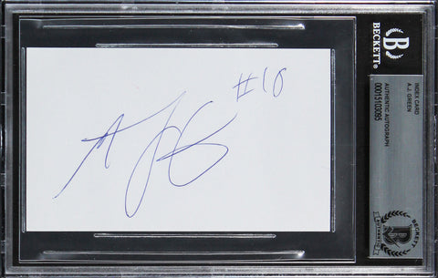 Cardinals A.J. Green Authentic Signed 3x5 Index Card Autographed BAS Slabbed