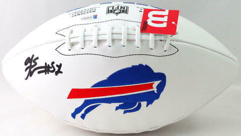 Aj Epenesa Autographed Buffalo Bills Logo Football - Beckett W *Black