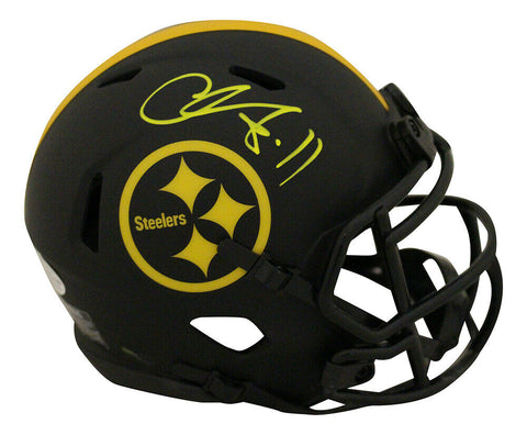Chase Claypool Autographed Pittsburgh Steelers Eclipse Mini Helmet BAS 28313
