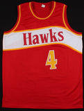 Spud Webb Signed Atlanta Hawks Jersey (JSA COA) 1986 Slam Dunk Champion