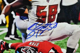 Shaquil Barrett Autographed Tampa Bay 8x10 FP Over Ryan Photo- JSA W Auth *White