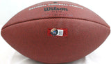 Ray Lewis Autographed NFL Duke Replica Football-Beckett W Hologram *Silver
