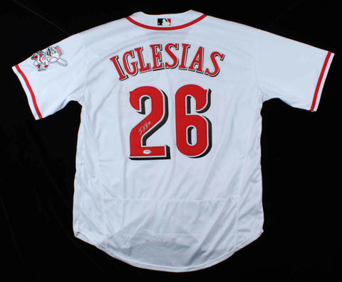 Raisel Iglesias Signed Cincinnati Reds Majestic MLB Jersey (PSA COA) The Closer
