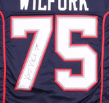Vince Wilfork Signed New England Patriot Jersey (JSA COA) 5xPro Bowl Nose Tackle