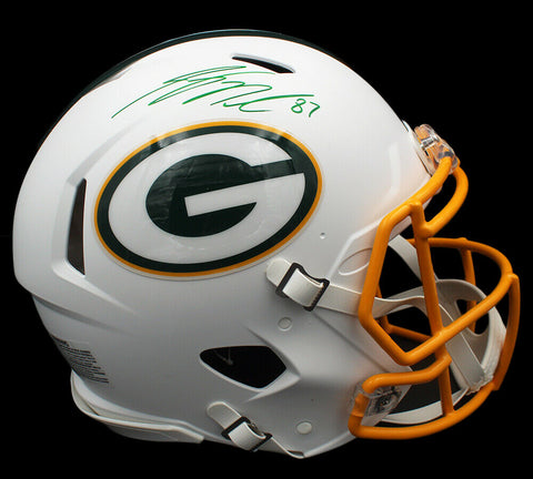 Jordy Nelson Signed Green Bay Packers Speed Authentic White Matte NFL Helmet