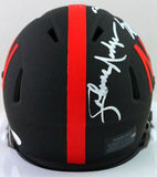Nebraska Heisman Winners Signed Eclipse Speed Mini Helmet- JSA W *white