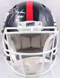 Parcells Taylor Signed Giants F/S 81-99 Speed Authentic Helmet w/HOF-Beckett W