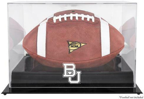 Baylor Bears Black Base Team Logo Football Display Case-Fanatics