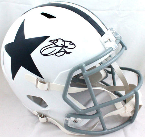 Emmitt Smith Autographed F/S Dallas Cowboys 60-63 TB Speed Helmet-Beckett W Holo