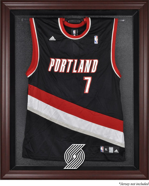 Portland Trail Blazers Mahogany Framed Team Logo Jersey Display Case - Fanatics