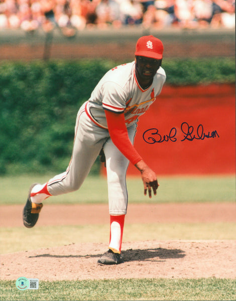 Cardinals Bob Gibson Authentic Signed 11x14 Photo Autographed BAS #BD19153