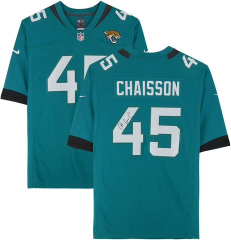 K'Lavon Chaisson Jacksonville Jaguars Signed #45 Teal Jersey