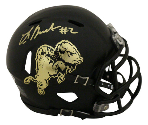 Laviska Shenault Autographed Colorado Buffaloes Chrome Mini Helmet BAS 28082