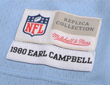 FRMD Earl Campbell Oilers Signed Mitchell & Ness Light Replica Jersey "HOF"