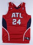 Marvin Williams Signed Atlanta Hawks Custom Style Jersey (Beckett COA)