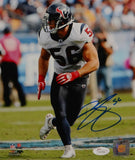 Brian Cushing Autographed 8x10 Vertical Texans Photo- JSA W Authenticated