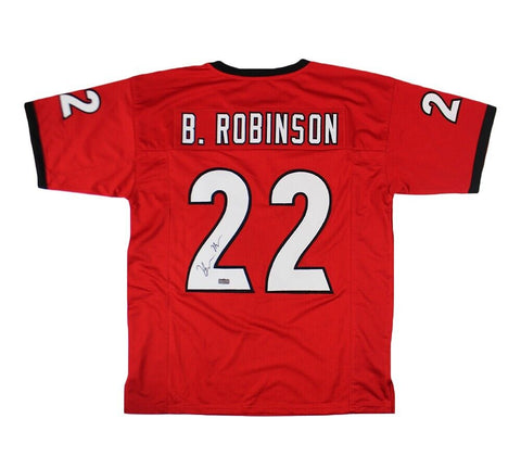 Branson Robinson Signed Georgia Custom Red Jersey