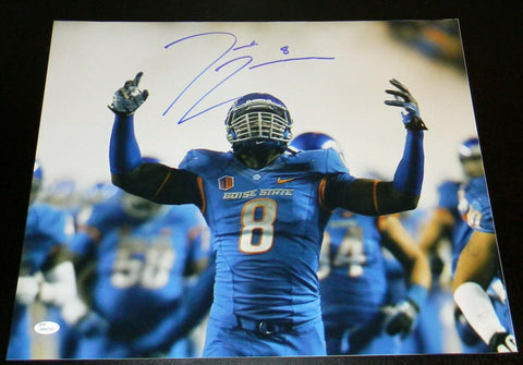 DEMARCUS LAWRENCE AUTOGRAPHED SIGNED BOISE STATE BRONCOS 16x20 PHOTO JSA
