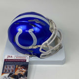 Autographed/Signed Jonathan Taylor Indianapolis Colts Flash Mini Helmet JSA COA
