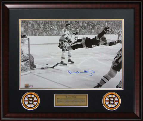 Bobby Orr Bruins Autographed Photo Custom Framed to 20x24 Great North Road
