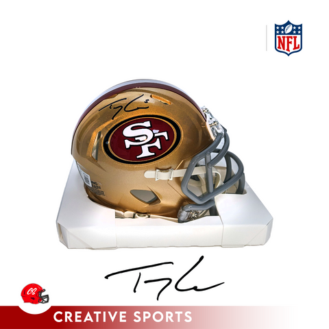 Trey Lance Autographed San Francisco 49ers Speed Mini Football Helmet - BAS