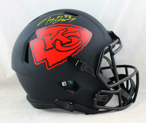 Tony Gonzalez Autographed Kansas City Chiefs F/S Eclipse Helmet - Beckett W Auth