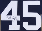 Rudy Ruettiger Signed Notre Dame Fighting Irish 31x35 Custom Framed Jersey (JSA