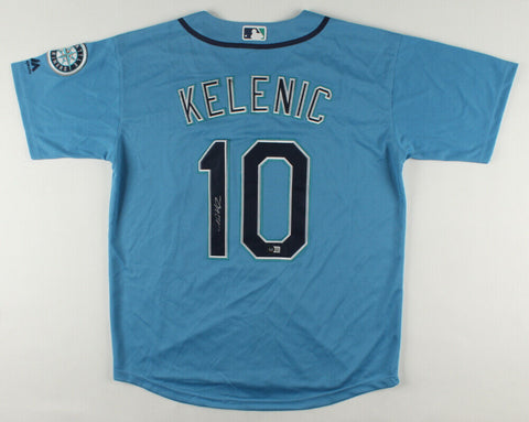 Jarred Kelenic Signed Seattle Mariners Custom Style Jersey (JSA Holo) O.F