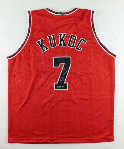 Toni Kukoc Signed Chicago Bulls Jersey Inscribed "HOF 21" (Schwartz Sports COA)