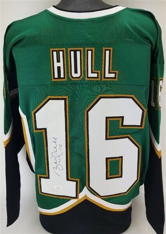 Brett Hull Signed Dallas Stars Jersey (JSA COA) 741 Goals / Hall of Fame 2009