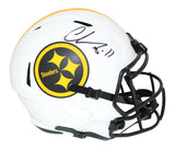 Chase Claypool Autographed Pittsburgh Steelers F/S Lunar Helmet BAS 33333