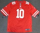 49ERS JIMMY GAROPPOLO AUTOGRAPHED RED NIKE JERSEY XL TRISTAR & BECKETT 133389