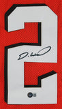 Denzel Ward Authentic Signed Orange Pro Style Jersey Autographed BAS Witnessed