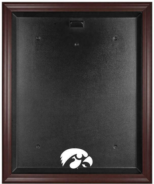 Iowa Hawkeyes Mahogany Framed Logo Jersey Display Case - Fanatics Authentic