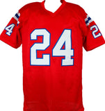 Ty Law Autographed Red Pro Style Jersey w/HOF, SB Champs-Beckett W Hologram