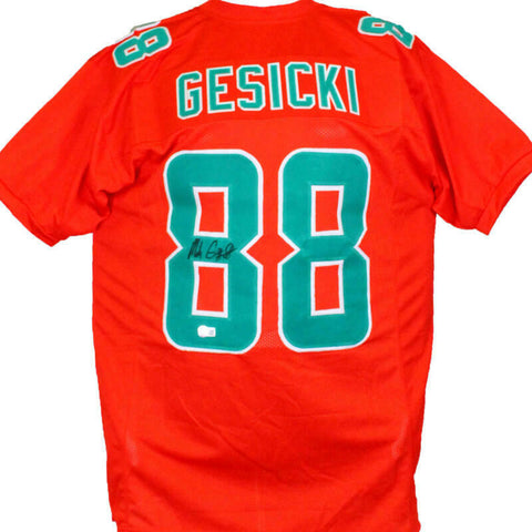 Mike Gesicki Autographed Orange Pro Style Jersey-Beckett W Hologram *Black