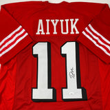 Autographed/Signed Brandon Aiyuk San Francisco Alternate Red Jersey JSA COA