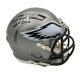 Dick Vermeil Signed Philadelphia Eagles Speed Flash Mini Helmet with "HOF 22"