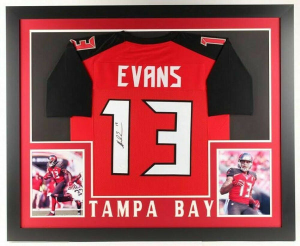 Mike Evans Signed Buccaneers 31x35 Custom Framed Jersey (JSA) Tampa Bay W.R.