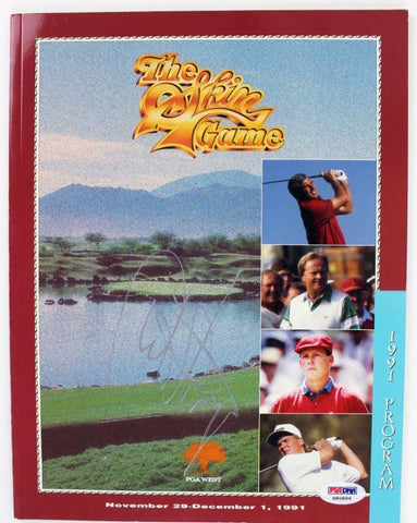 Curtis Strange Pga Golf Authentic Signed 1991 Skin Game Program PSA/DNA #S80896
