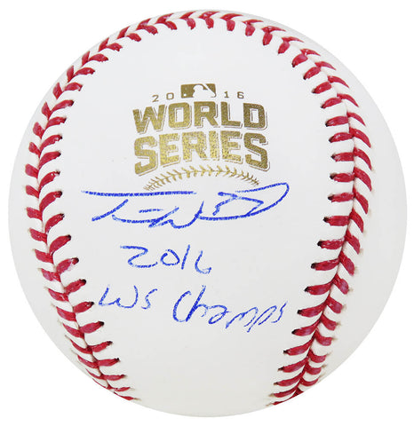 Travis Wood Signed Rawlings 2016 World Series Baseball w/2016 WS Champs (SS COA)