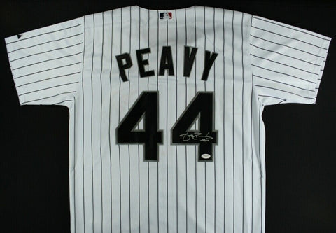 Jake Peavy Signed Chicago White Sox Majestic MLB Style Jersey (JSA COA)