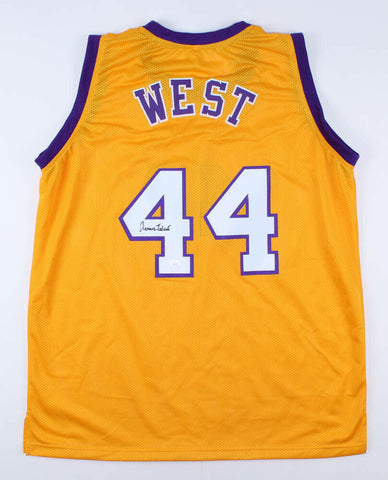 Jerry West Signed Los Angeles Lakers Home Jersey (JSA COA) 1972 NBA Champion