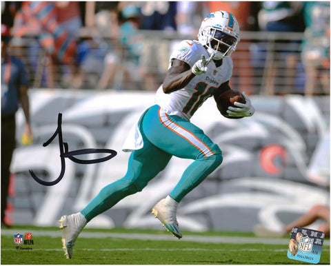 Tyreek Hill Miami Dolphins Autographed 8" x 10" Peace Sign Photograph