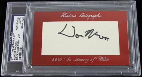 Angels Donnie Moore Signed Authentic Cut, 'In Memory Of' Edition PSA/DNA Slabbed