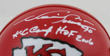 Neil Smith "KC Chiefs HOF 2006" Signed Kansas City Chiefs Mini Helmet (JSA COA)