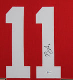 BRANDON AIYUK (49ers red TOWER) Signed Autographed Framed Jersey Beckett