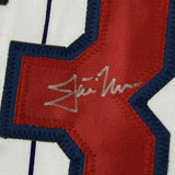 FRAMED Autographed/Signed JUSTIN MORNEAU 33x42 Minnesota Baseball Jersey JSA COA